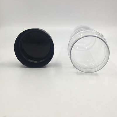 250 ml kwadratowych okrągłych plastikowych butelek do herbaty z mlekiem ze śrubą na pokrywie