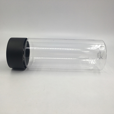 250 ml kwadratowych okrągłych plastikowych butelek do herbaty z mlekiem ze śrubą na pokrywie
