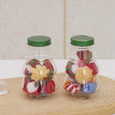 8oz 12oz 16oz okrągłe plastikowe butelki z sokiem opakowanie na napoje z śrubą pokrywką