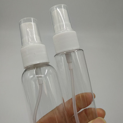 Przejrzysty butelka do sprayu PET z gładkim klasycznym okrągłym wzornictwem
