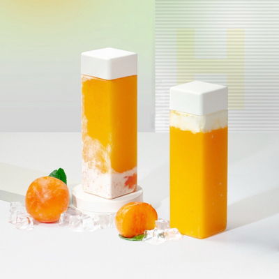 Kryształowo czysta 500 ml plastikowa butelka do herbaty bez BPA