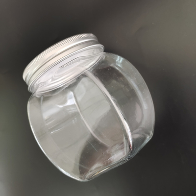 8oz trwałe plastikowe słoiki z folią aluminiową i etykietą do przechowywania żywności