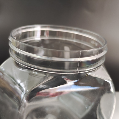 8oz trwałe plastikowe słoiki z folią aluminiową i etykietą do przechowywania żywności