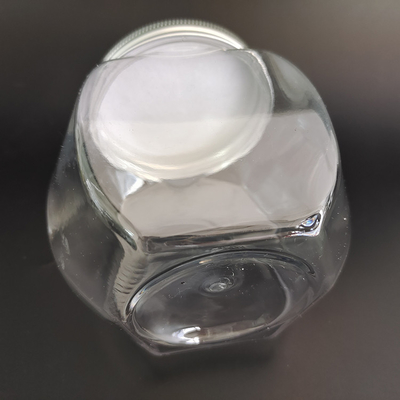 8oz trwałe plastikowe słoiki z folią aluminiową i etykietą do przechowywania żywności