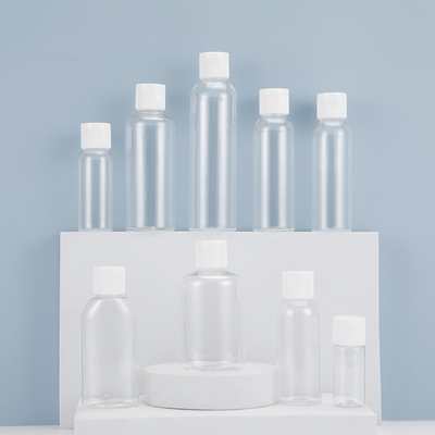 Ekologiczna przezroczysta butelka PET z plastiku na dziennie 10ml 15ml 30ml 50ml 60m 70ml 100ml 200ml 500ml