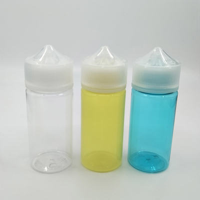 Zindywidualizowane przezroczyste butelki PET E o okrągłym kształcie z dziecięco zabezpieczoną muszką pojemnością 30 ml