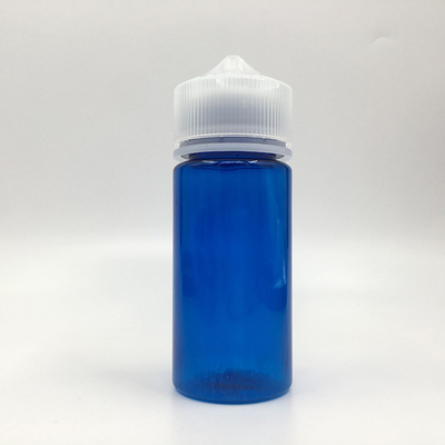 100 ml przejrzyste butelki z tworzyw sztucznych PET z metalowymi śrubkowymi czapkami do płynu E