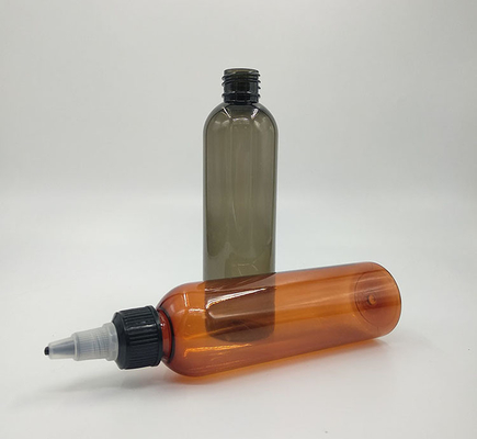 100 ml przejrzyste płynne plastikowe butelki wypełnione śrubą