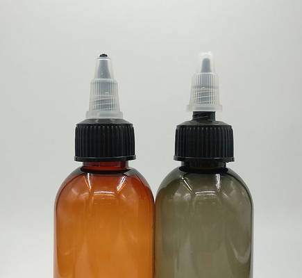 100 ml przejrzyste płynne plastikowe butelki wypełnione śrubą