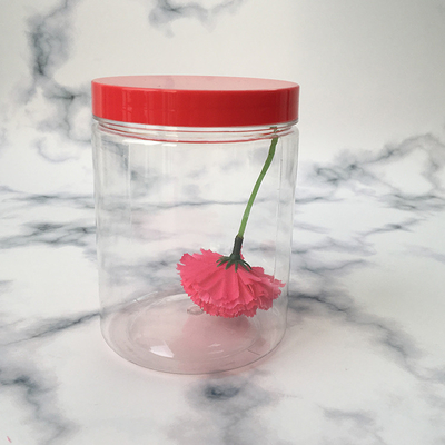 Jasne plastikowe okrągłe słoiki z pokrywkami 2oz 3oz 4oz 5oz