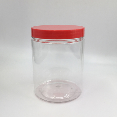 Jasne plastikowe okrągłe słoiki z pokrywkami 2oz 3oz 4oz 5oz