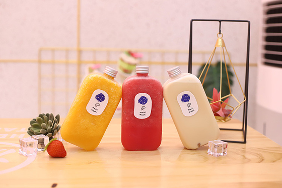 Dostosowywalne plastikowe butelki do herbaty z mlekiem o pojemności 120 ml ze śrubą na pokrywie