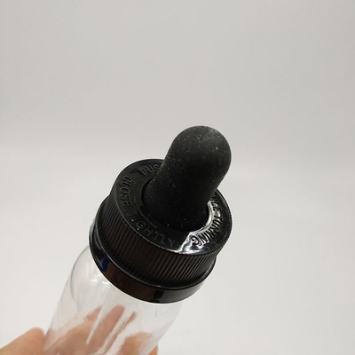 Przejrzysta butelka z ciekłą kroplówką z czarnego szkła o pojemności 5 ml 10 ml 15 ml 20 ml 30 ml 50 ml 100 ml