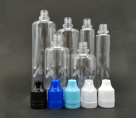 Przezroczyste plastikowe butelki z kroplomierzem z nadrukiem logo na zamówienie 5000 sztuk Idealne do pakowania płynów, olejków eterycznych i serum