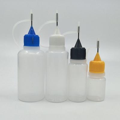 Logo niestandardowe 15 ml butelka kropli plastikowa do precyzyjnej dystrybucji płynów w kolorze czyste i czarne