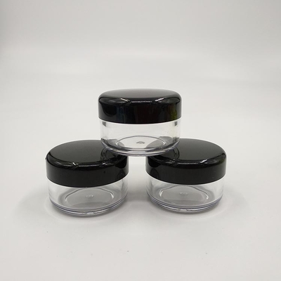 Gładka powierzchnia plastikowa słoik kosmetyczny 10ml 15ml 30ml 60ml 80ml 100ml 120ml 150ml z przejrzystą konstrukcją