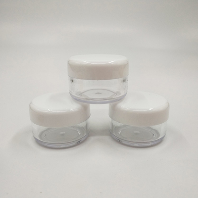 Gładka powierzchnia plastikowa słoik kosmetyczny 10ml 15ml 30ml 60ml 80ml 100ml 120ml 150ml z przejrzystą konstrukcją