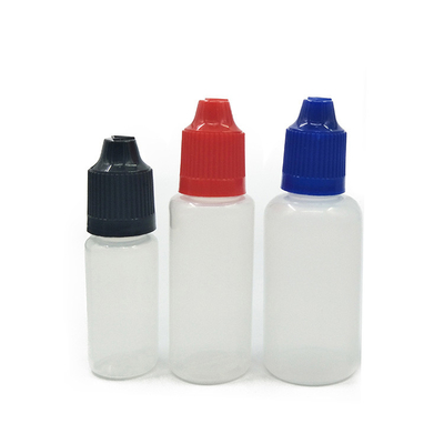 15 ml pojemności Niestandardowa butelka E Liquid do okrągłego projektu i logo