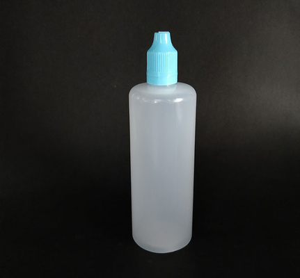 100 ml okrągła butelka PET E z skrętną czapką z wydrukowanym logo