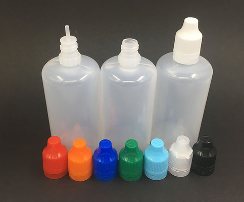 100 ml okrągła butelka PET E z skrętną czapką z wydrukowanym logo