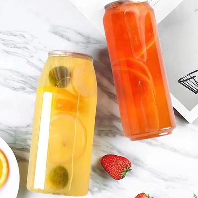 Plastikowe butelki na herbatę z mlekiem z uchwytami