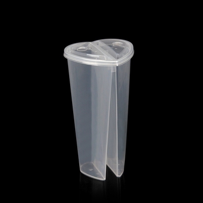 Plastikowe butelki na herbatę z mlekiem w kształcie kwadratowym i okrągłym