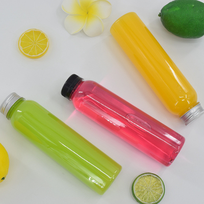 Plastikowe butelki herbaty z pęcherzami o pojemności 350 ml z śrubą na pokrywie
