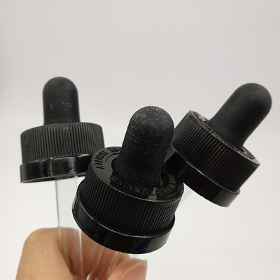 10 ml Kapsułka butelki z kropelnikami Transparentny czarny