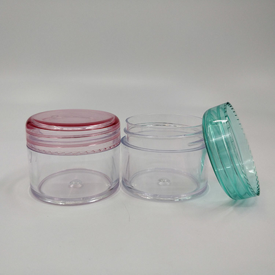 Gładka powierzchnia kosmetyczna słoik z tworzyw sztucznych o pojemności 10 ml 15 ml 30 ml 60 ml 80 ml 100 ml 120 ml 150 ml do kolekcji kosmetyków