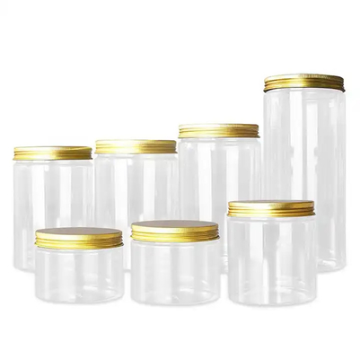 Wszechstronna 500ml plastikowa podwójnie uszczelniona słoik idealny do miodu Suszone owoce i kosmetyki PET butelka z aluminiową czapką