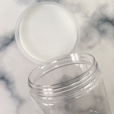 Tani hurtowy przezroczysty plastikowy słoik z pokrywką, plastikowy słoik w kształcie słoika, plastikowa butelka do peelingu z dostawą fabryczną