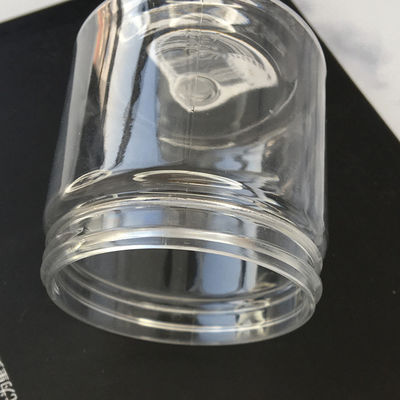 Tani hurtowy przezroczysty plastikowy słoik z pokrywką, plastikowy słoik w kształcie słoika, plastikowa butelka do peelingu z dostawą fabryczną
