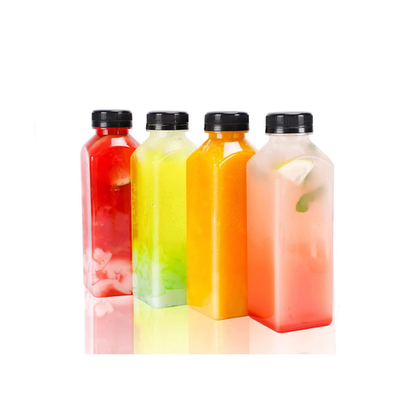 Butelki soku w kolorach na zamówienie z materiałem biodegradowalnym i różnych pojemności 120ml 250ml 350ml 500ml