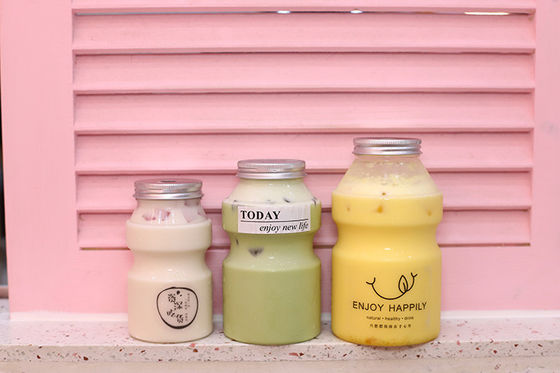 Przezroczyste dzbanki do bubble tea o pojemności 0,5 kg do użytku komercyjnego