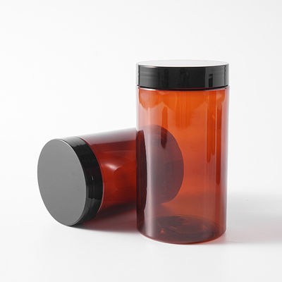 Plastikowy słoik kosmetyczny z uszczelką wrażliwą na nacisk, zapewniający opakowanie dla kremów, balsamów i produktów kosmetycznych