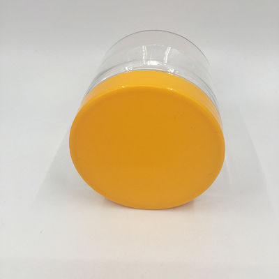Kontenery z plastikowych słoików z plastikową pokrywą i usługi druku
