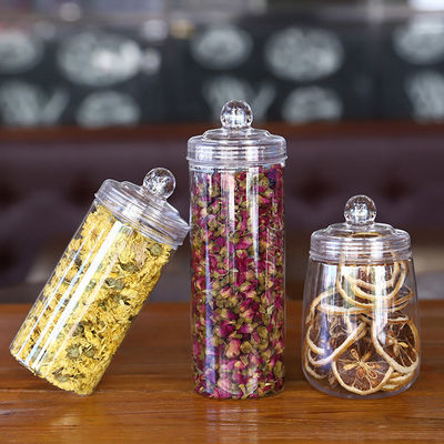 Niestandardowe drukowanie przezroczystych plastikowych słoików dla przezroczystych rozwiązań opakowaniowych