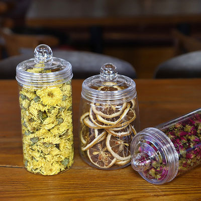 Niestandardowe drukowanie przezroczystych plastikowych słoików dla przezroczystych rozwiązań opakowaniowych