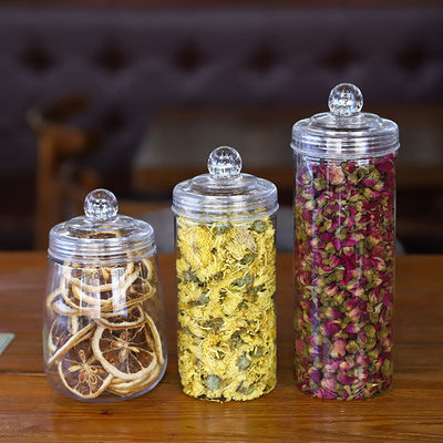 Niestandardowe drukowanie przezroczystych plastikowych słoików dla przezroczystych rozwiązań opakowaniowych