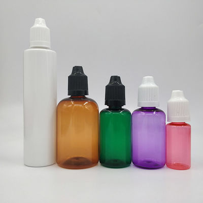 18 mm Wielkość szyi Childproof E płyn butelka z okrągłym kształtem i ekranem druku powierzchni obsługi