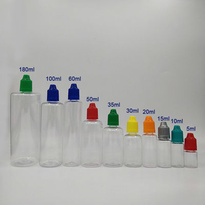 18 mm Wielkość szyi Childproof E płyn butelka z okrągłym kształtem i ekranem druku powierzchni obsługi
