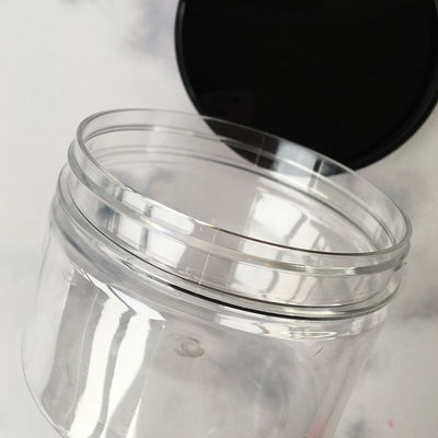 Sprzedaż Żywnościowych Przezroczystych Słoików PET z Zakrętkami Plastikowy Słoik do Przechowywania Żywności Nowoczesny Plastikowy Słoik w Specjalnej Ofercie
