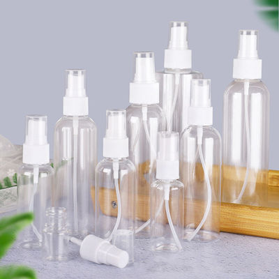 Przejrzysty butelkowany spray PET z gładką powierzchnią
