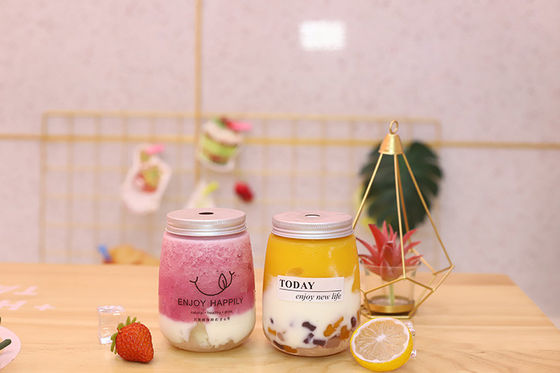 Butelki do herbaty mlecznej o dużej pojemności można dostosować z uchwytem 120ml 250ml 350ml 500ml 1000ml