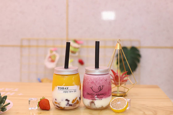 Butelki do herbaty mlecznej o dużej pojemności można dostosować z uchwytem 120ml 250ml 350ml 500ml 1000ml
