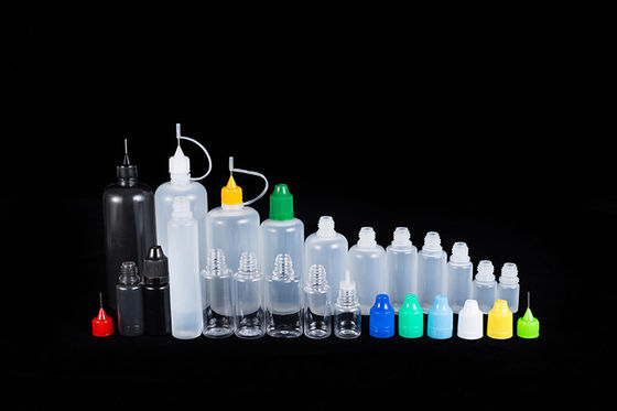 Przezroczyste czarne małe butelki na płyny 10ml 15ml 30ml 60ml 80ml 100ml pojemności