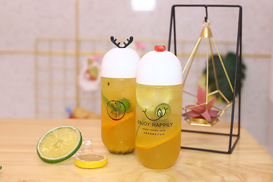 Izolowany uchwyt Wygodne przechowywanie napojów Przezroczyste butelki do herbaty z mlekiem