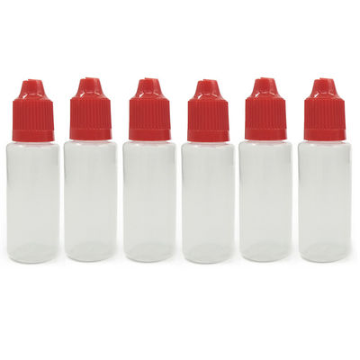 Butelka na e-liquid o pojemności 10ml, 15ml, 30ml, 40ml, 60ml, 80ml, 100ml z możliwością personalizacji logo i szyjką zabezpieczoną przed dziećmi