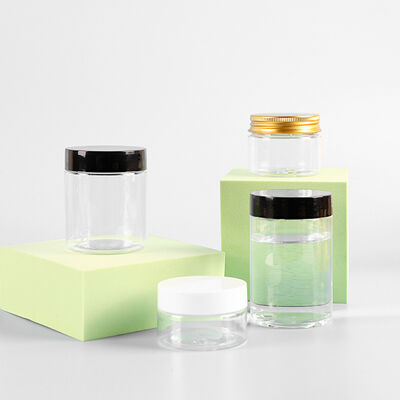 Plastikowe słoiki z możliwością personalizacji nadruku, odpowiednie do opakowań detalicznych i hurtowych oraz potrzeb brandingu produktów