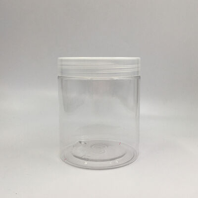 Plastikowe słoiki do przechowywania z plastikową pokrywką, szczelne pojemniki używane w przetwórstwie żywności i handlu detalicznym